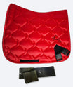 Horse Training Bands with Saddle Pad | Complete Set in Red